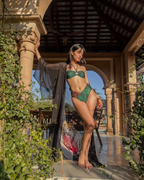 V-Cut Bikini Bottom - Emerald Jungle