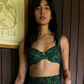 Balconette Underwired Bikini Top - Emerald Jungle