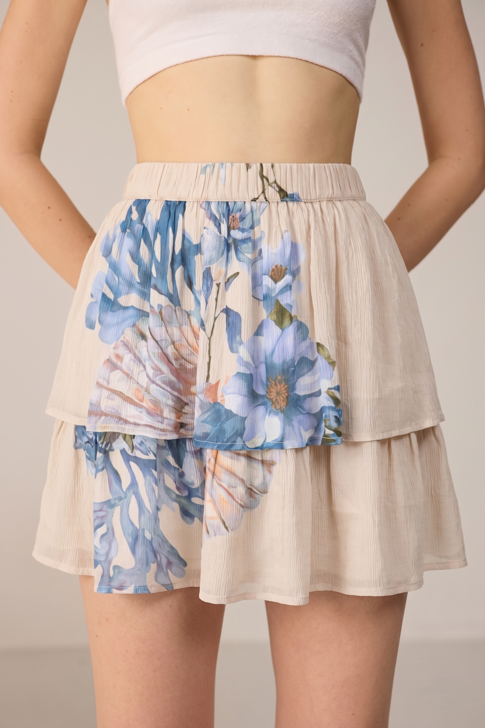 Camille Skirt - Coral Bloom
