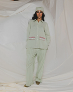 Sandra Pocket Embroidered Shirt