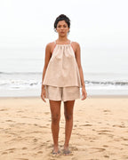 Noir Halter Top - Beige