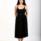 Pleated Skirt with Pockets - Black