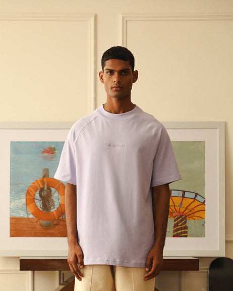 Luxury-Mock-Neck-T-Shirt-in-Lavender