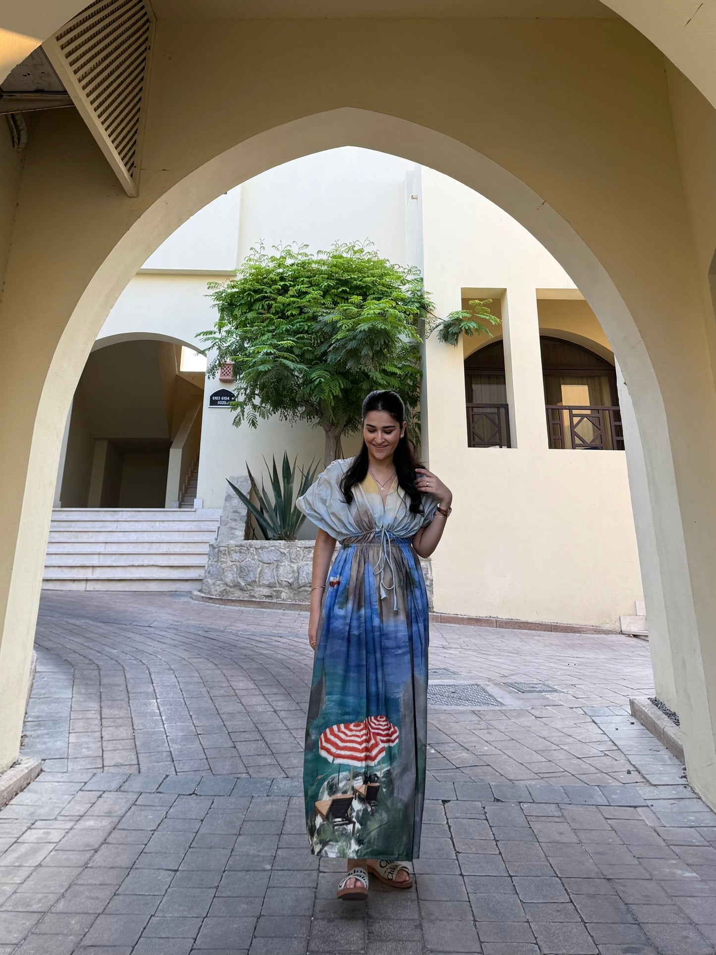 Nirvana Dress in Capri Coast Print