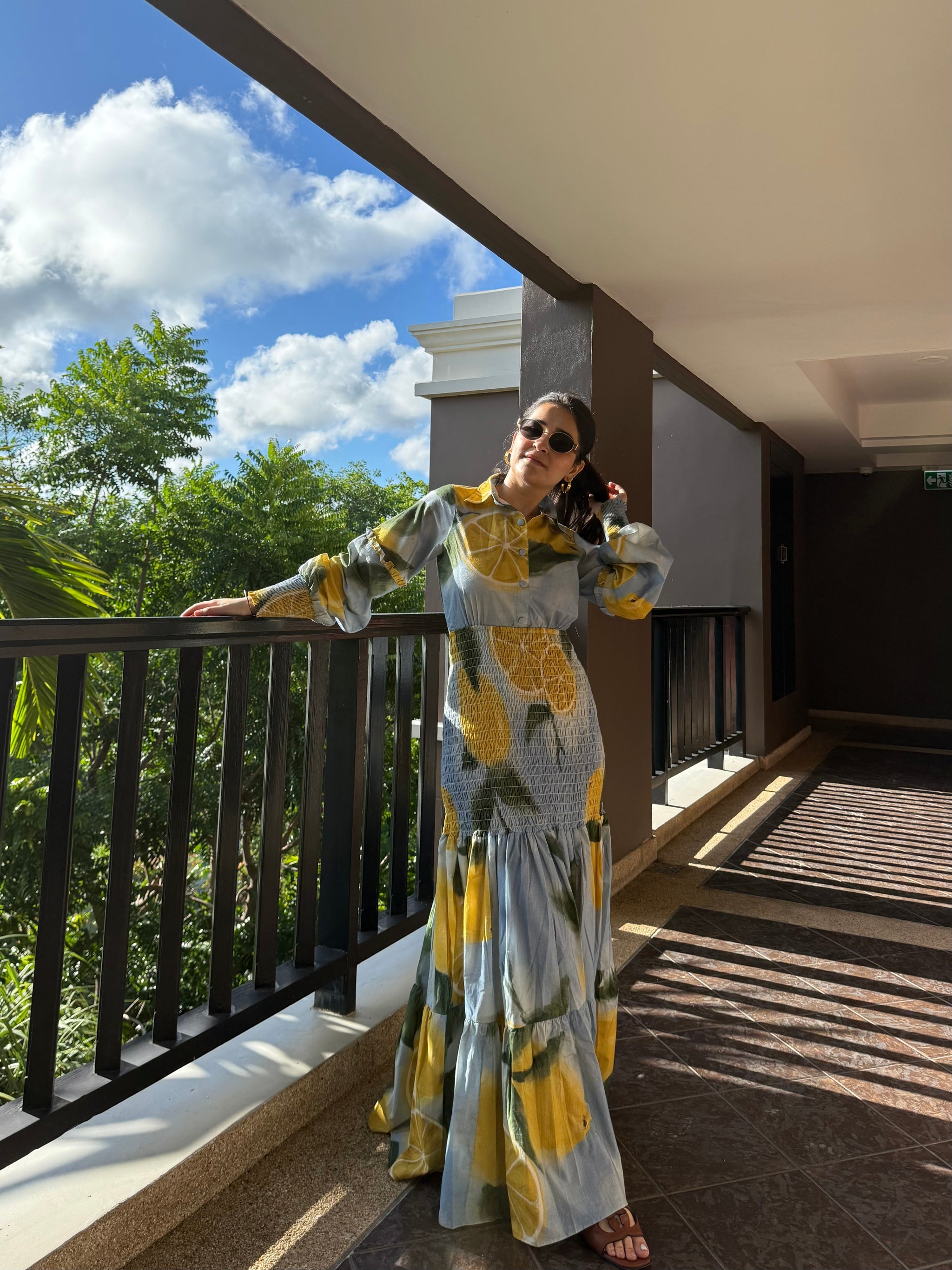 Azzurra Dress in Limoncello Print