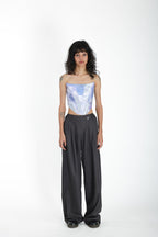 Angle Fly Pants With A Waistband