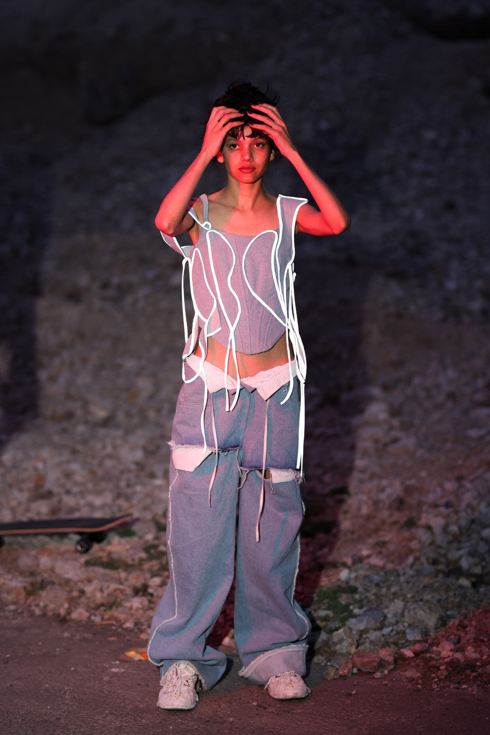 Fl-Whip Corset - Light Blue