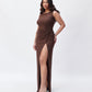 Brown Knot Dress