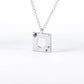 Edge Pendant with Gems