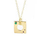 Edge Pendant Loopless with Gems