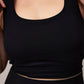 SEAMLESS PADDED BRA - BLACK