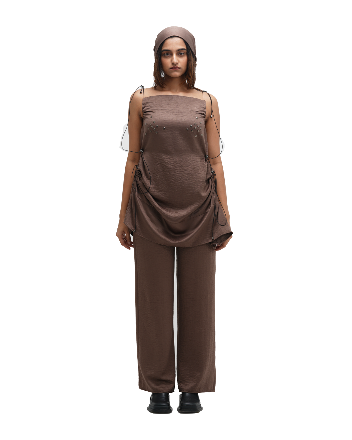 RUCH HOUR MINI DRESS WITH PANT