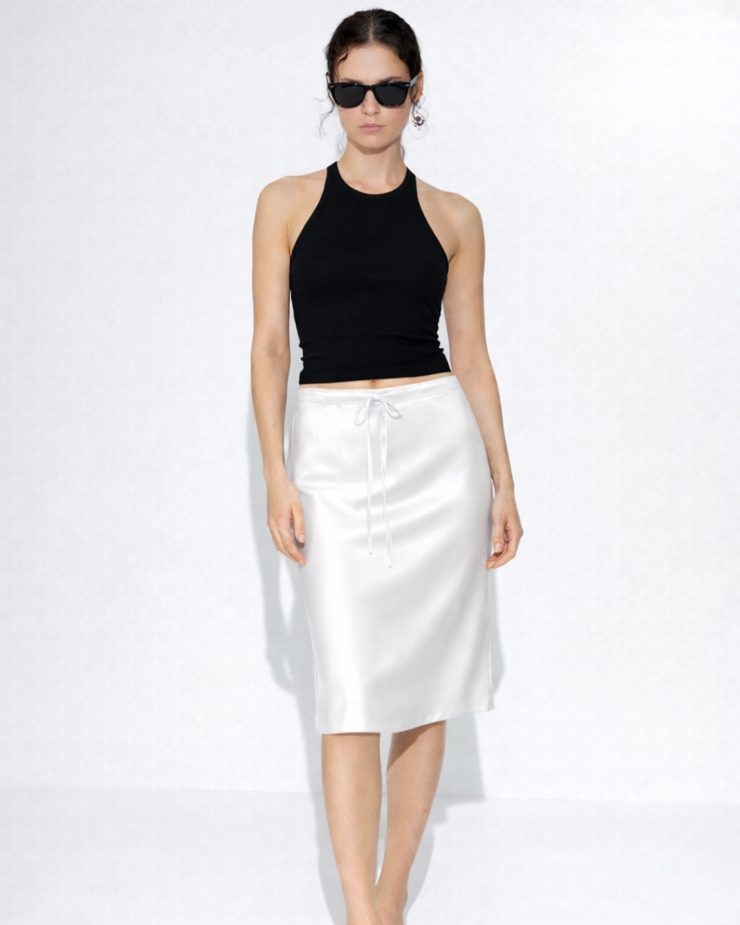Silky Midi Skirt