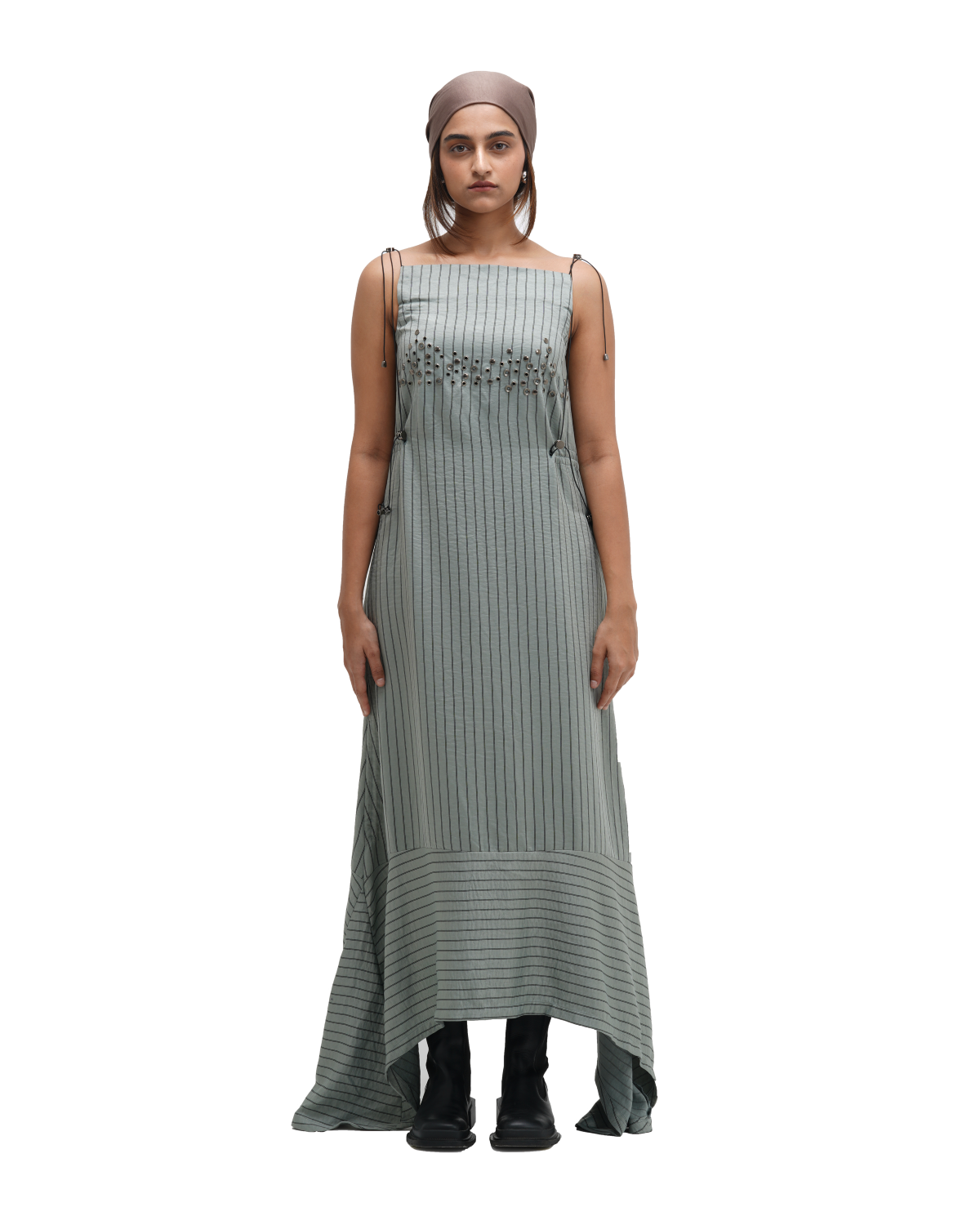 RUCH HOUR DRESS - SAGE GREEN