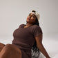 SEAMLESS TSHIRT - COFFEE