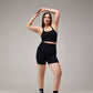 SEAMLESS BIKER SHORTS - BLACK