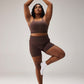SEAMLESS BIKER SHORTS - COFFEE