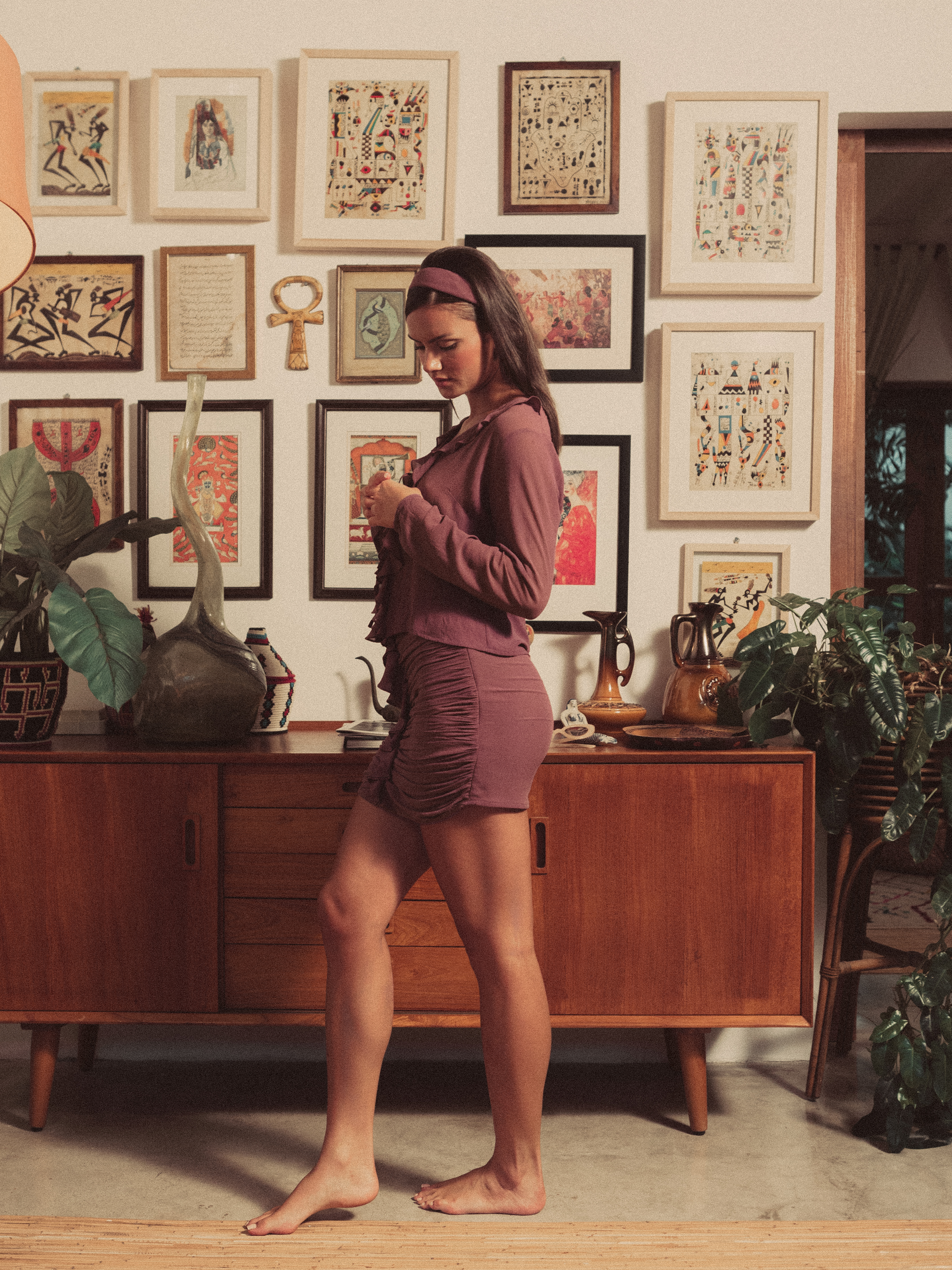 Purple Puffer Co-ord Set