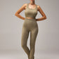 SEAMLESS FLARE PANTS - LALA GREEN