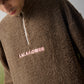 LALAGREEN OVERSIZED SHERPA JUMPER