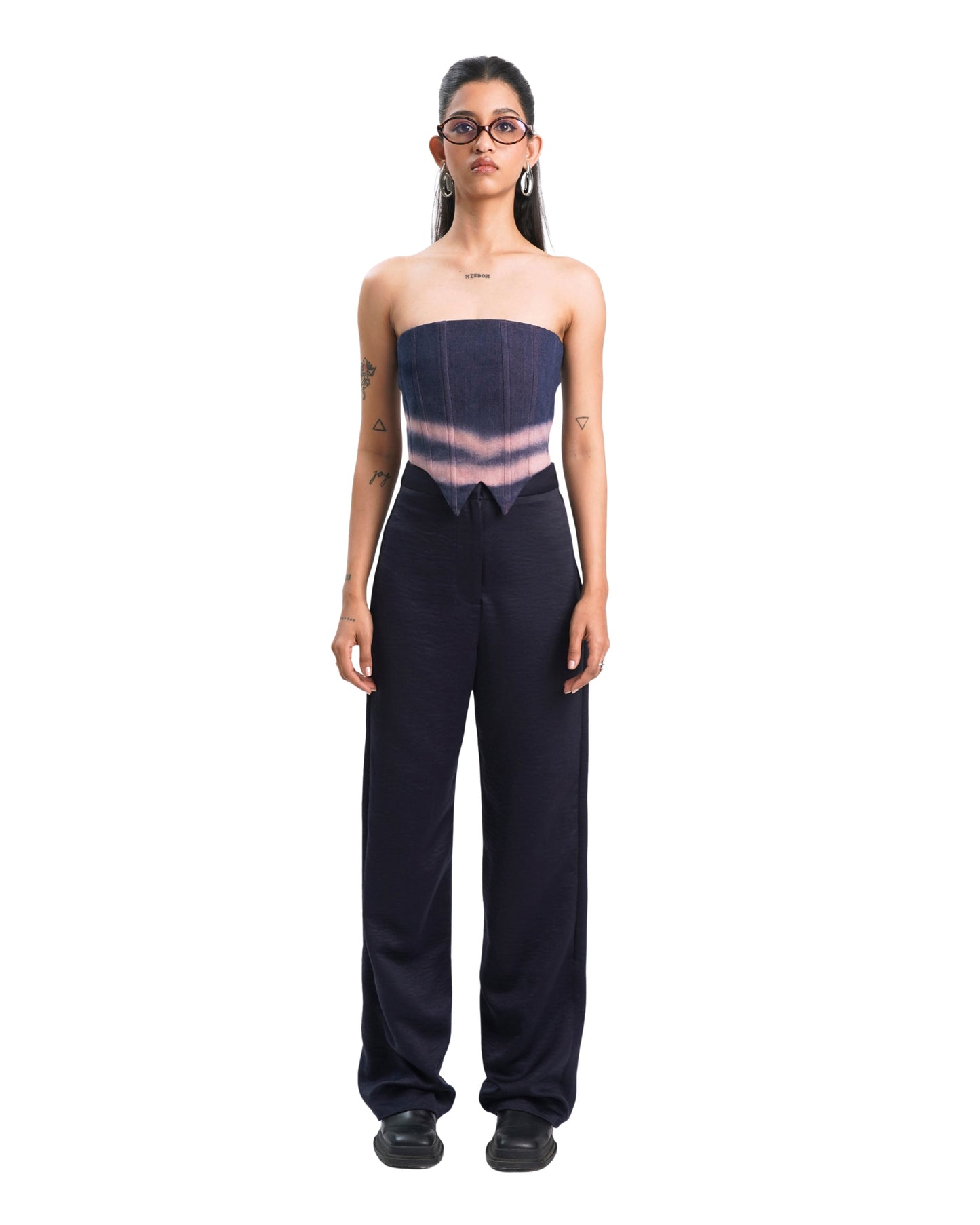 BLEACHED CORSET- PINK