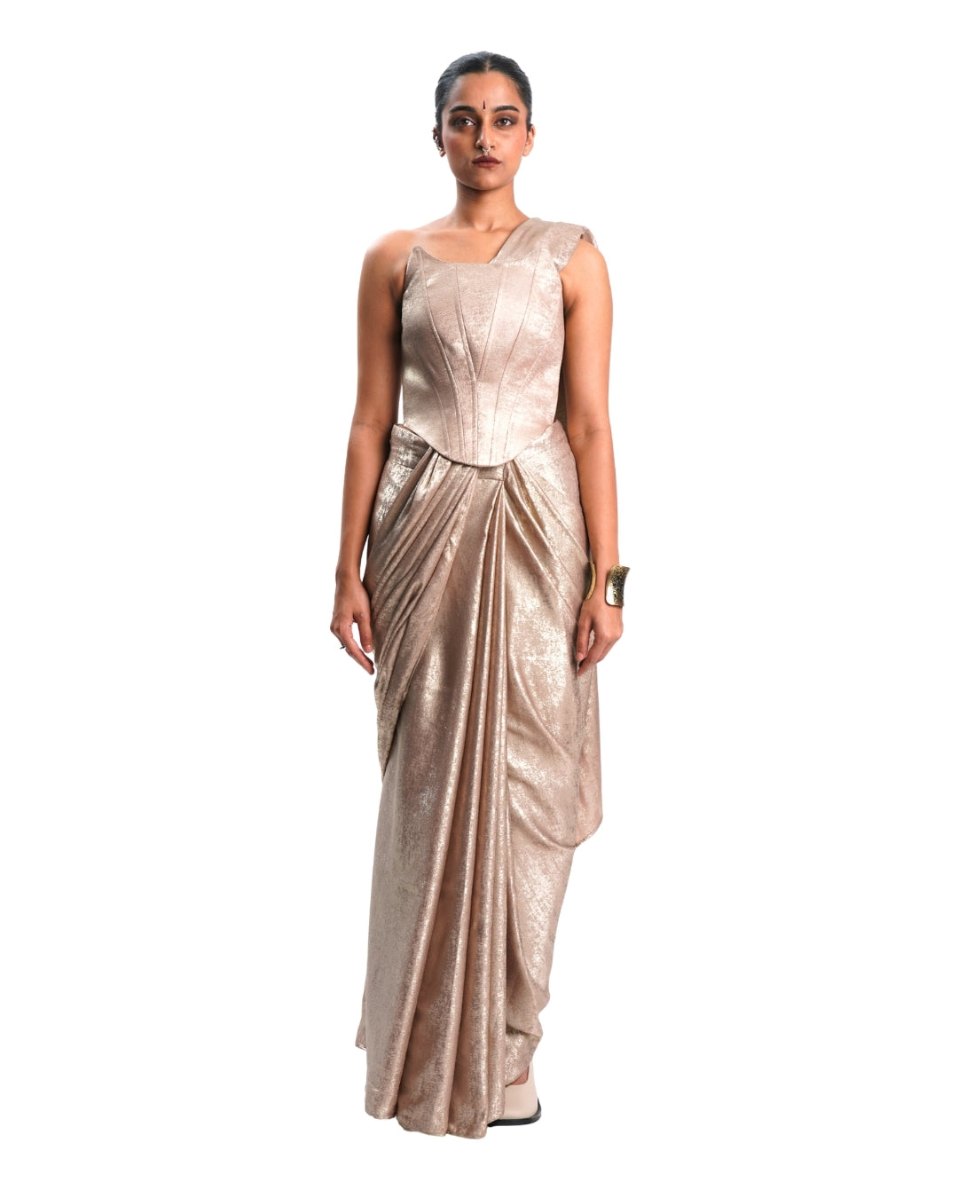 GOLDEN SHIMMER SAREE