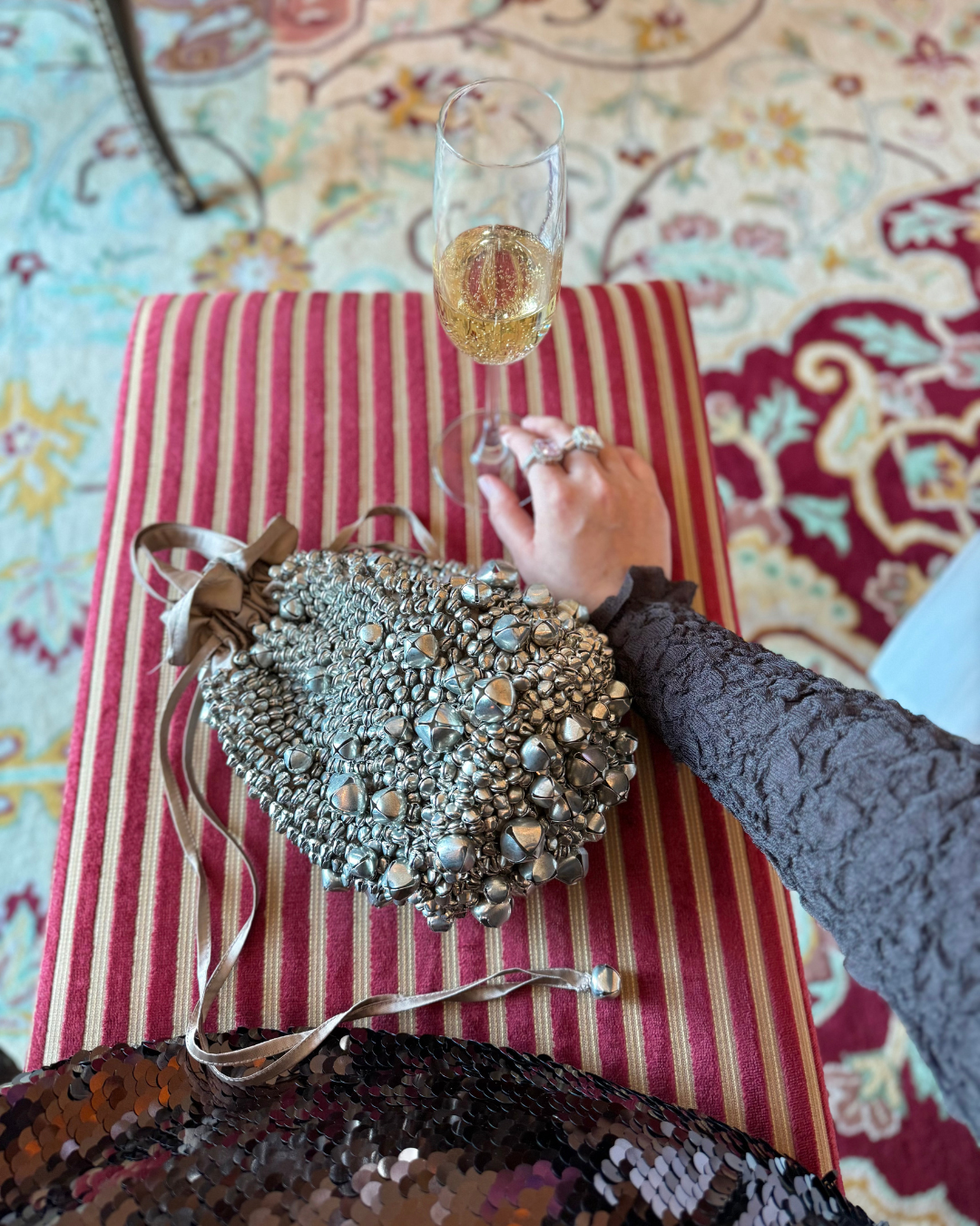 Rocky Bag - Jhoom (nude & silver)