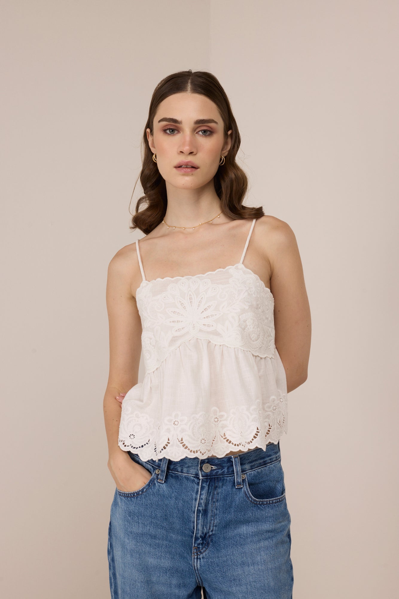 Natasha Patel in Cyprus Blouse