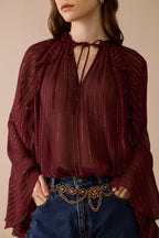Merlot Blouse