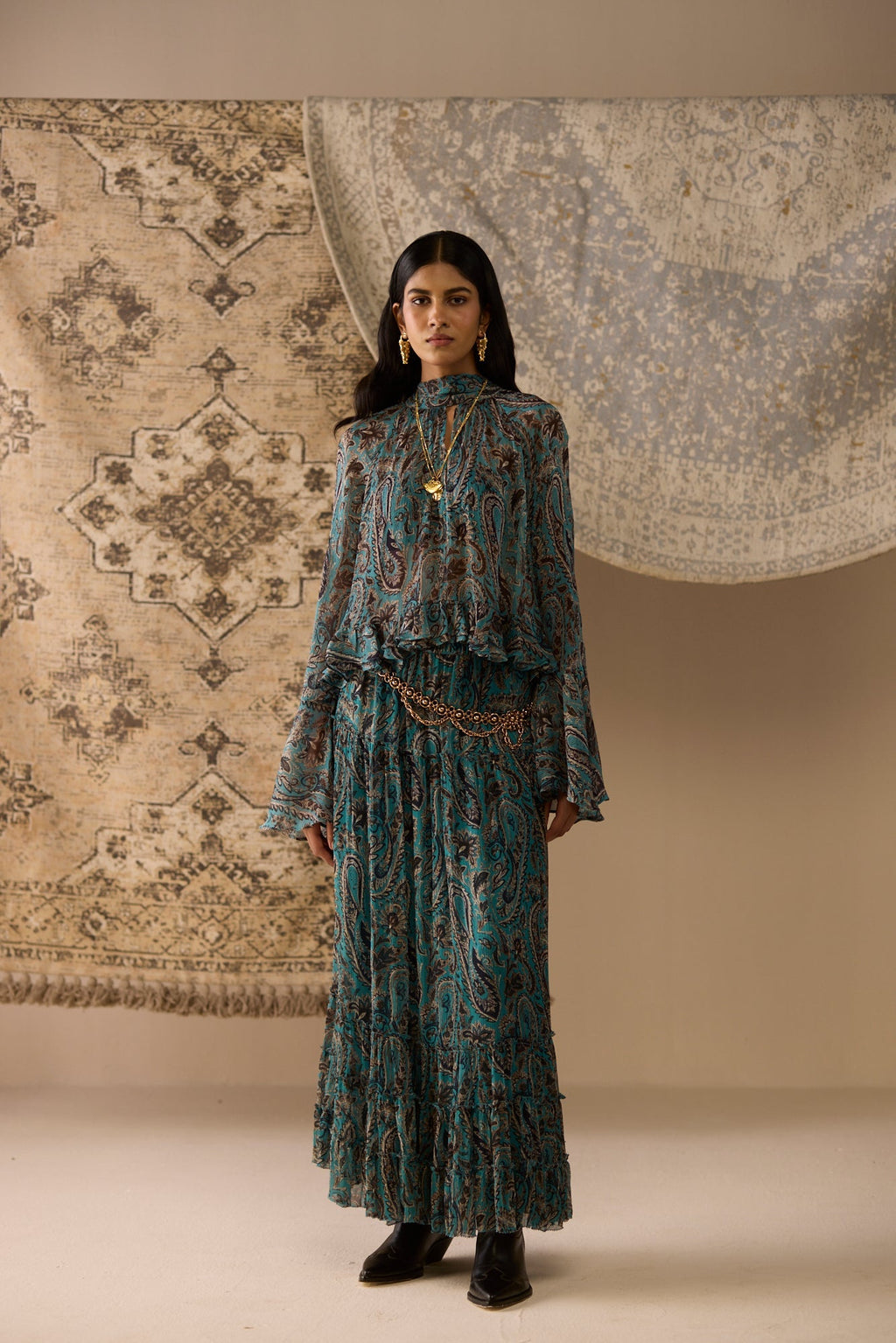 Alisha Pekha in Carmine Co-ord Set