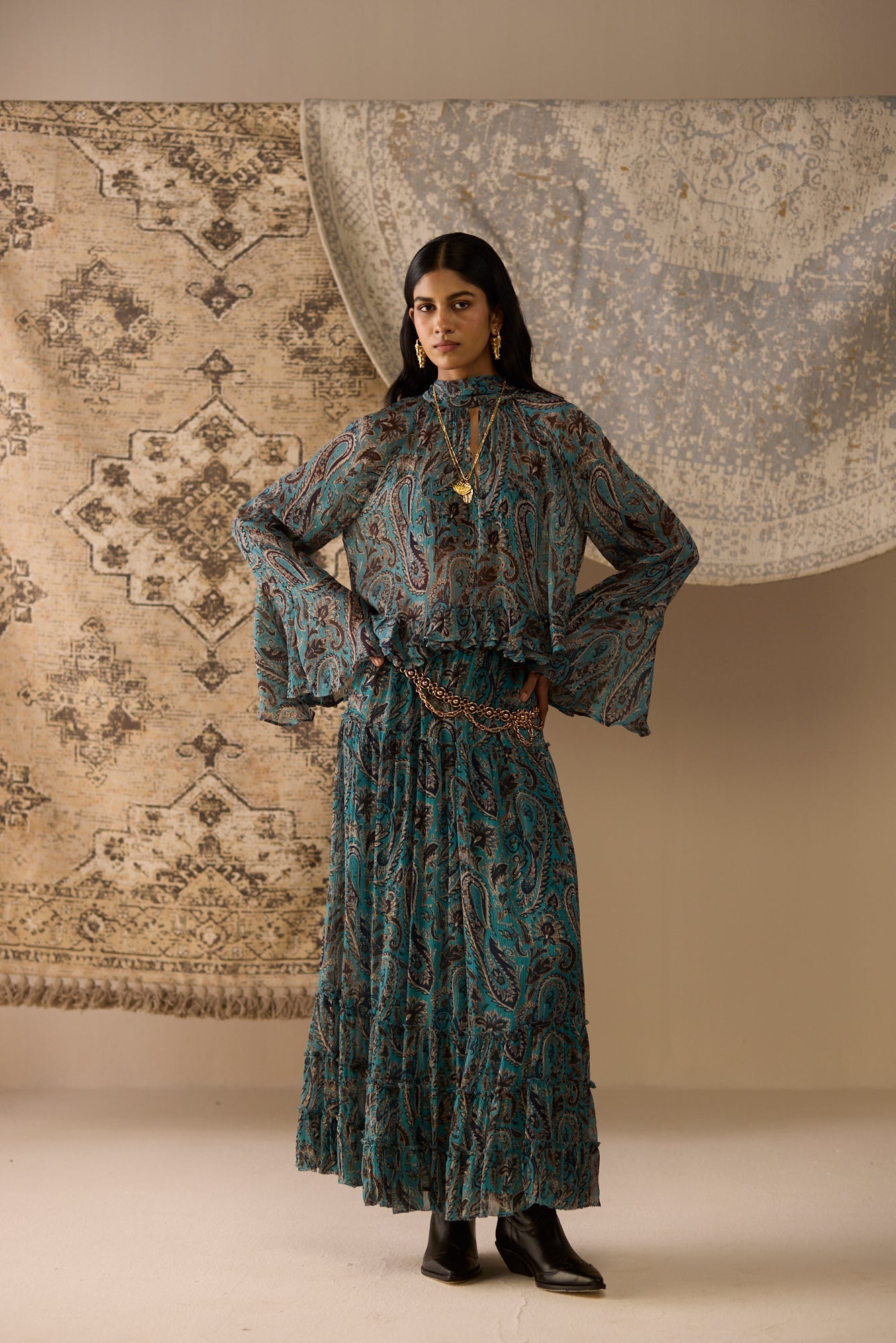 Alisha Pekha in Carmine Co-ord Set