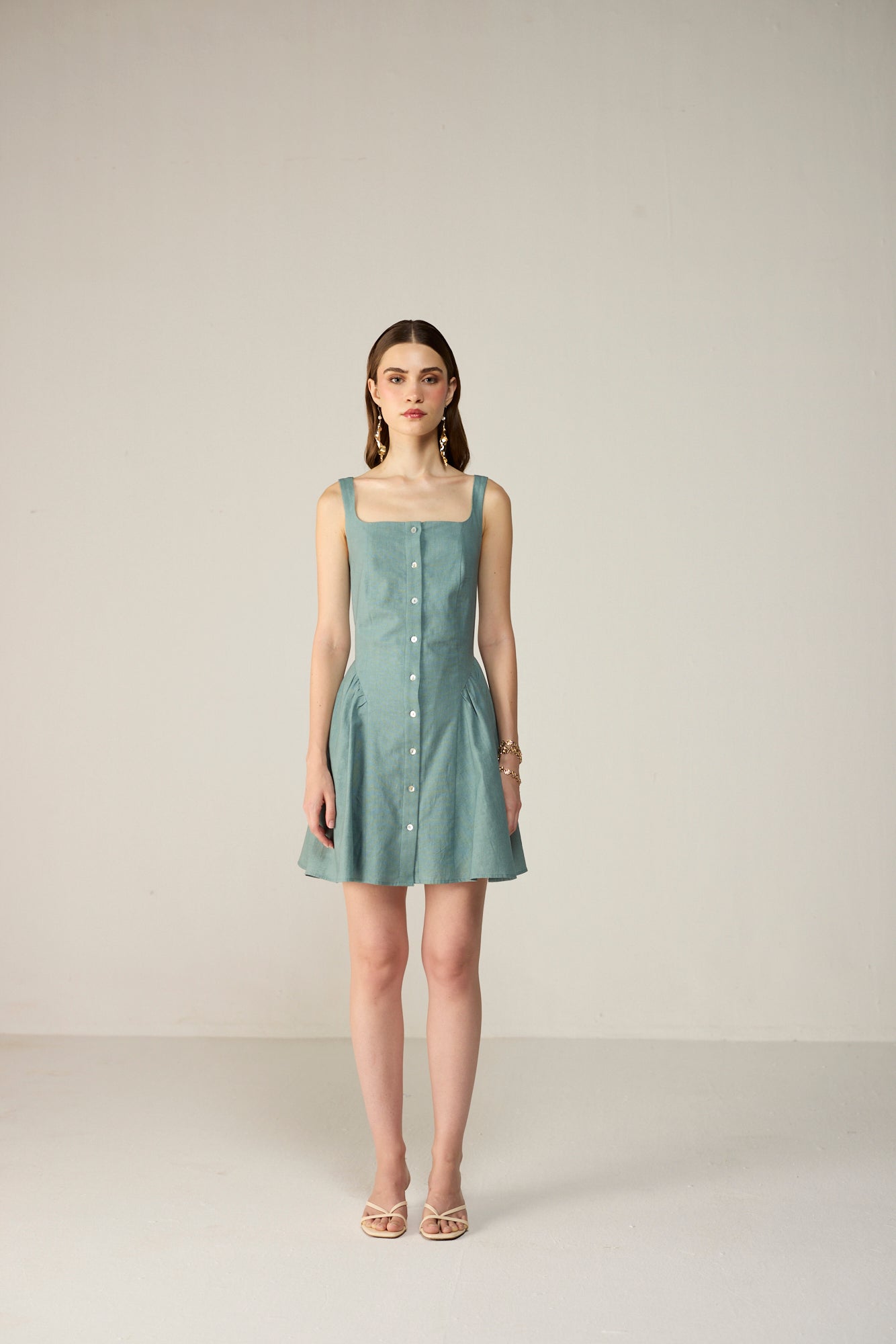 Leya Mini Dress - Arctic Teal