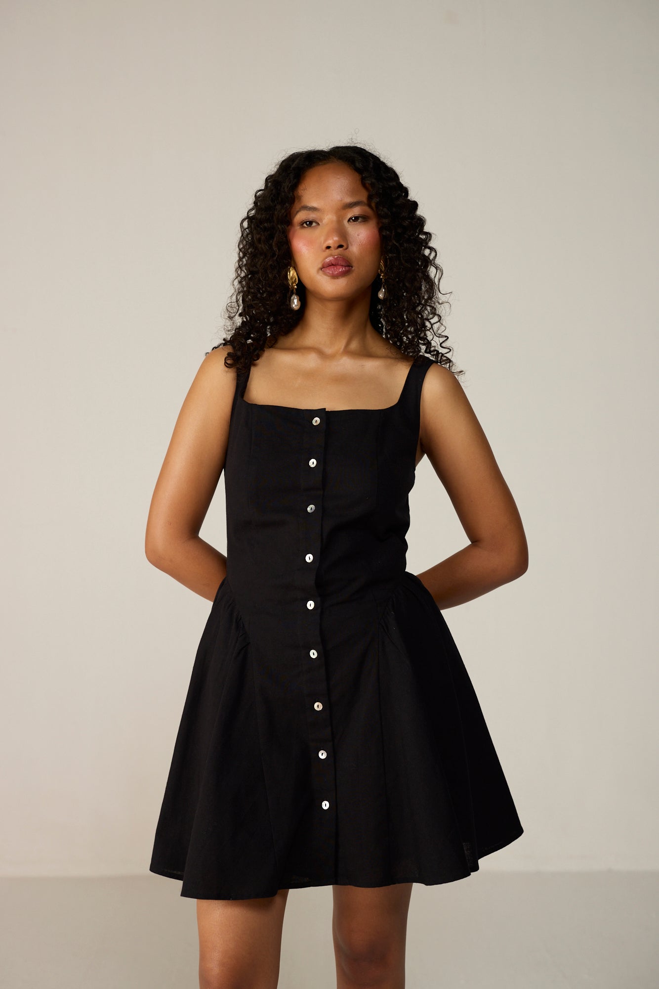 Leya Mini Dress - Black