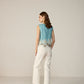 Fiora Blouse - Dusty Aqua