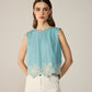 Fiora Blouse - Dusty Aqua