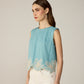 Fiora Blouse - Dusty Aqua