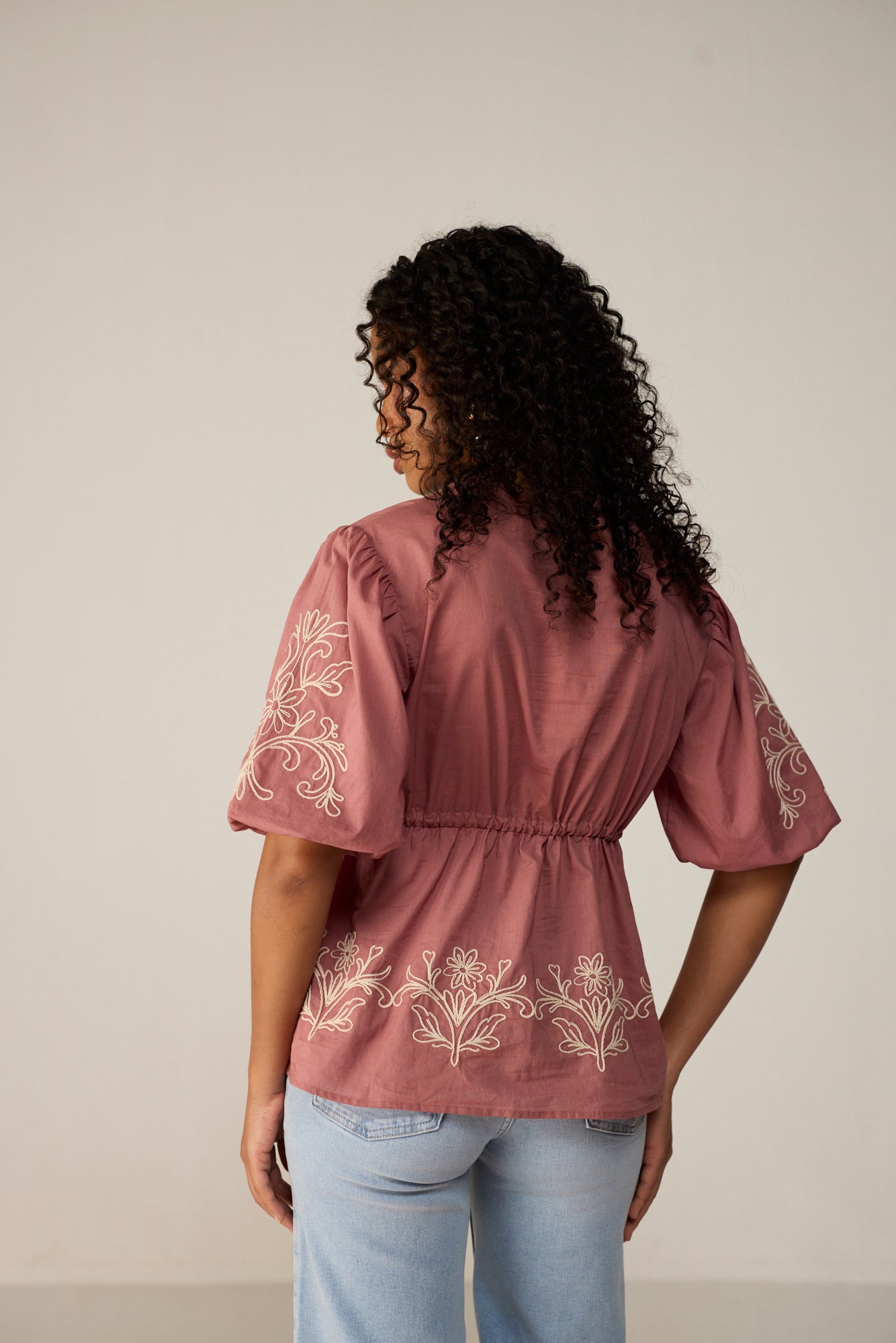 Vivia Blouse - Mauve