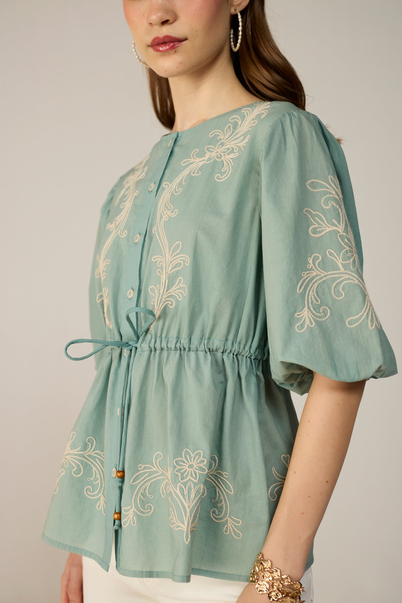 Vivia Blouse - Nordic Teal