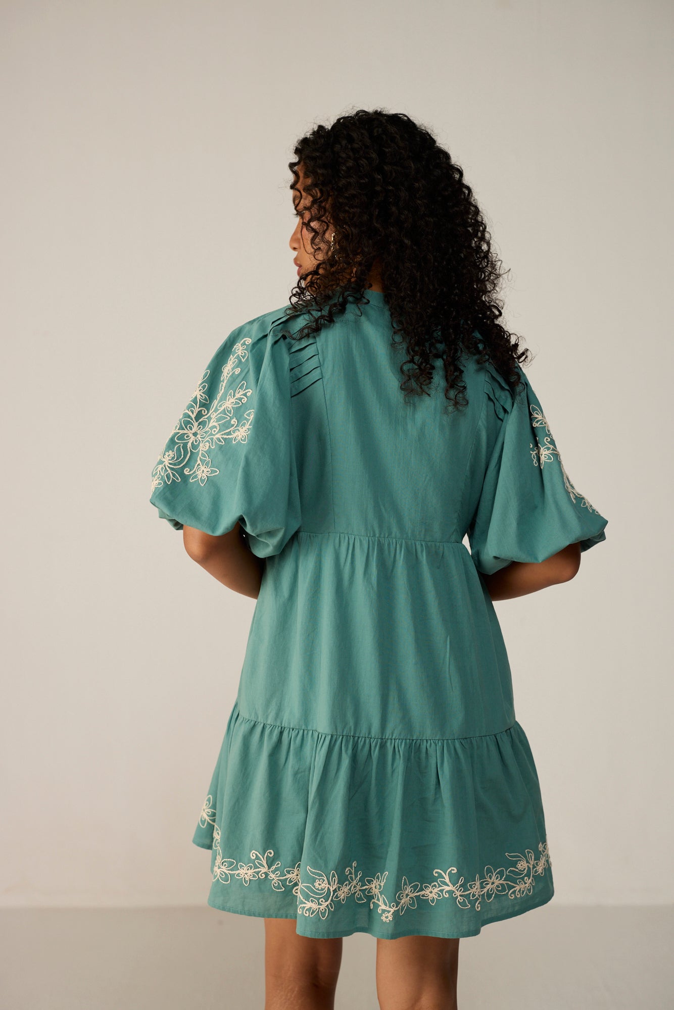 Dove Mini Dress - Lagoon Teal