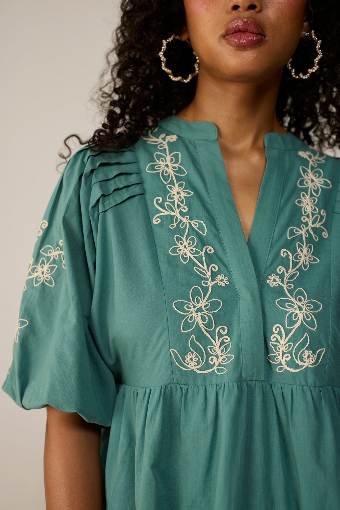 Dove Mini Dress - Lagoon Teal