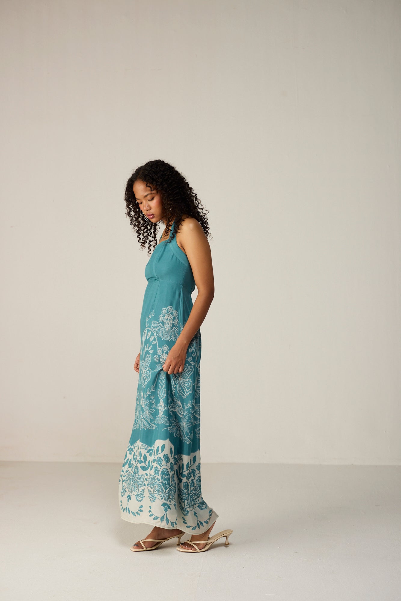 Celeste Midi Dress - Arctic Vine