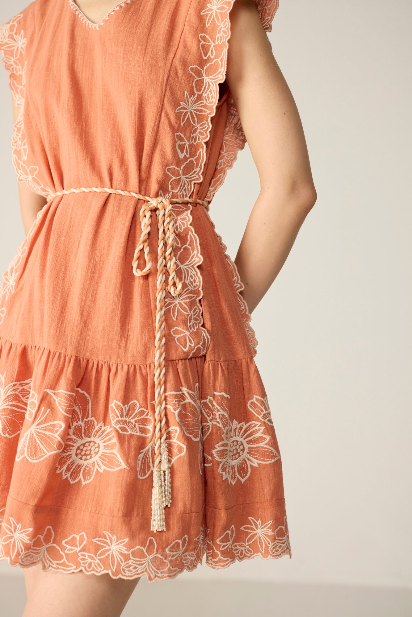 Naomi Mini Dress - Burnt Orange