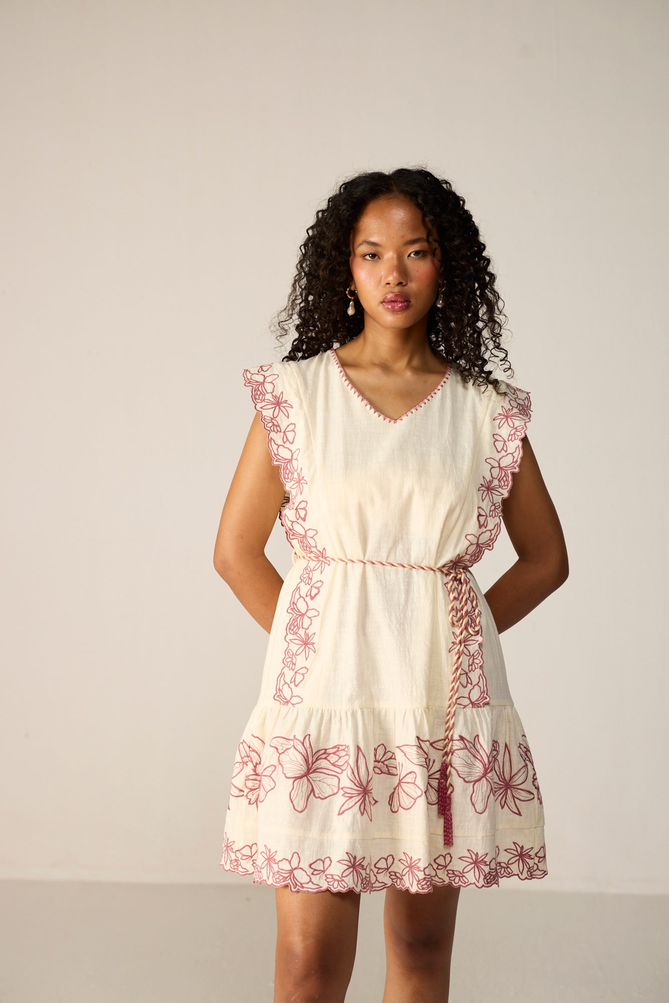Naomi Mini Dress - Gardenia