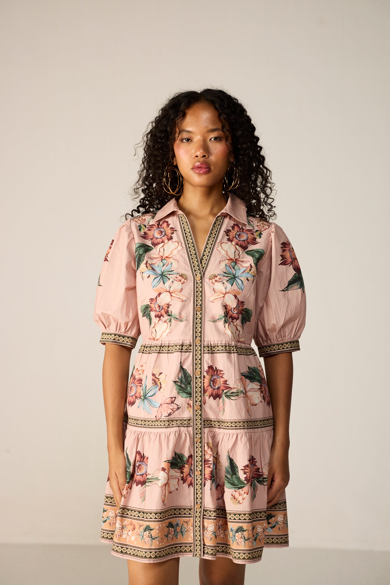 Sera Mini Dress -  Blush Prarie