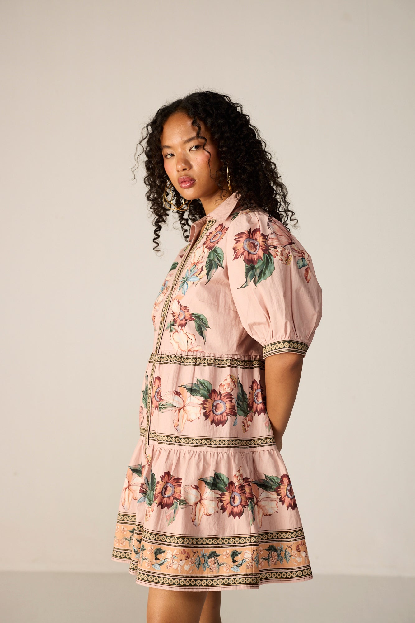 Sera Mini Dress -  Blush Prarie