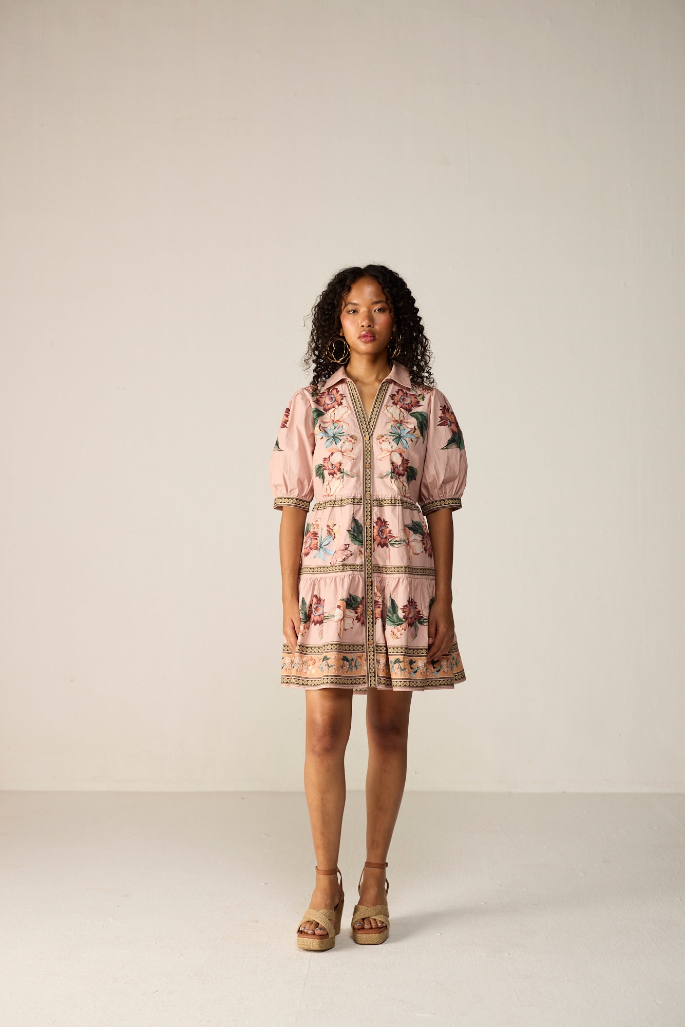 Sera Mini Dress -  Blush Prarie
