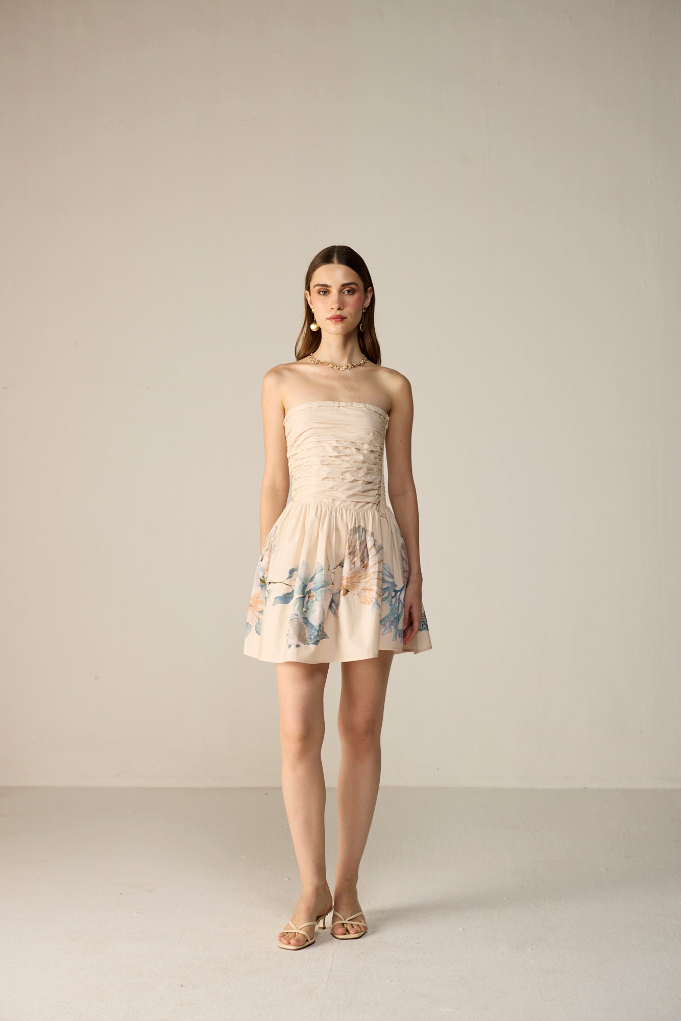 Evara Mini Dress - Marine Veil