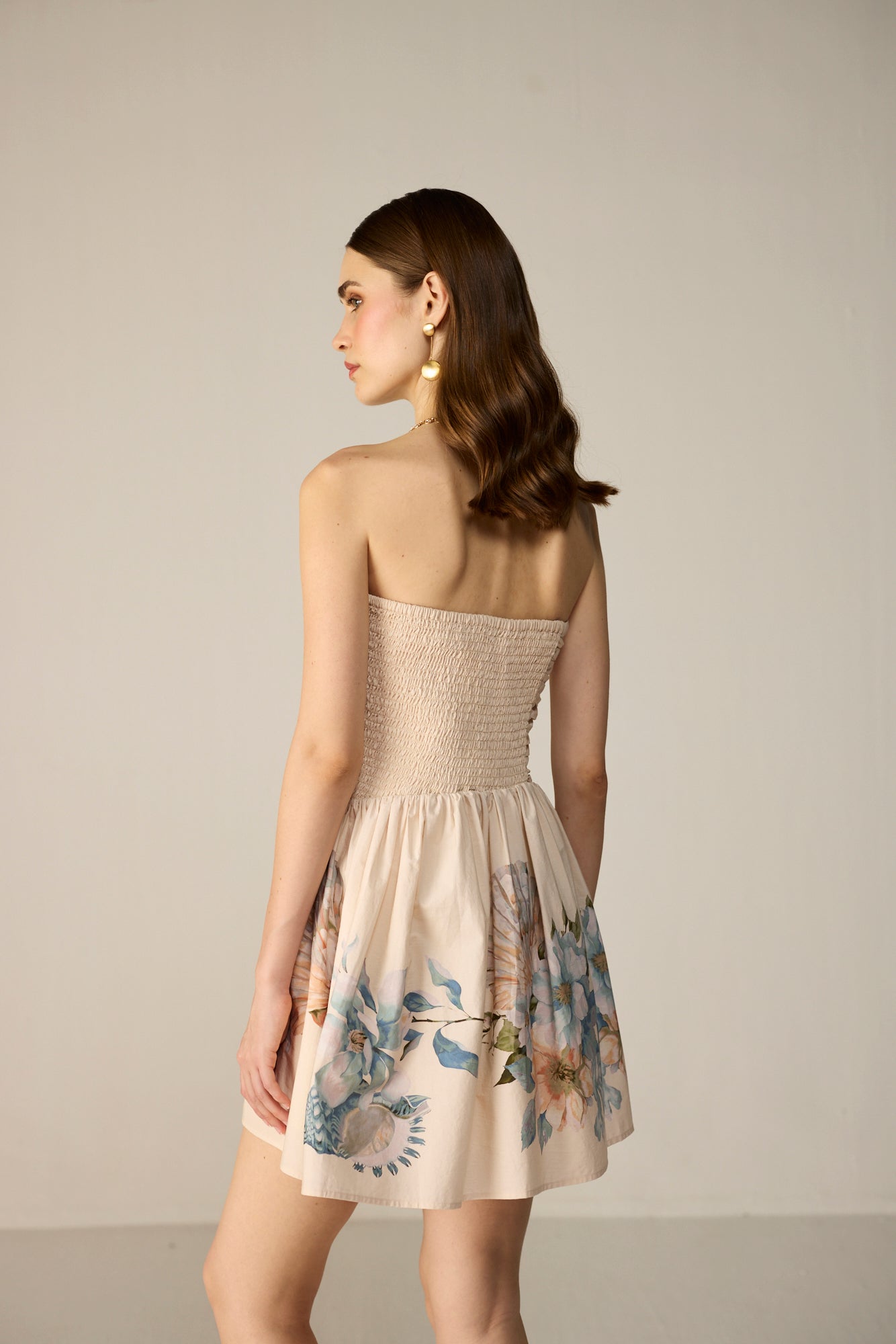Evara Mini Dress - Marine Veil