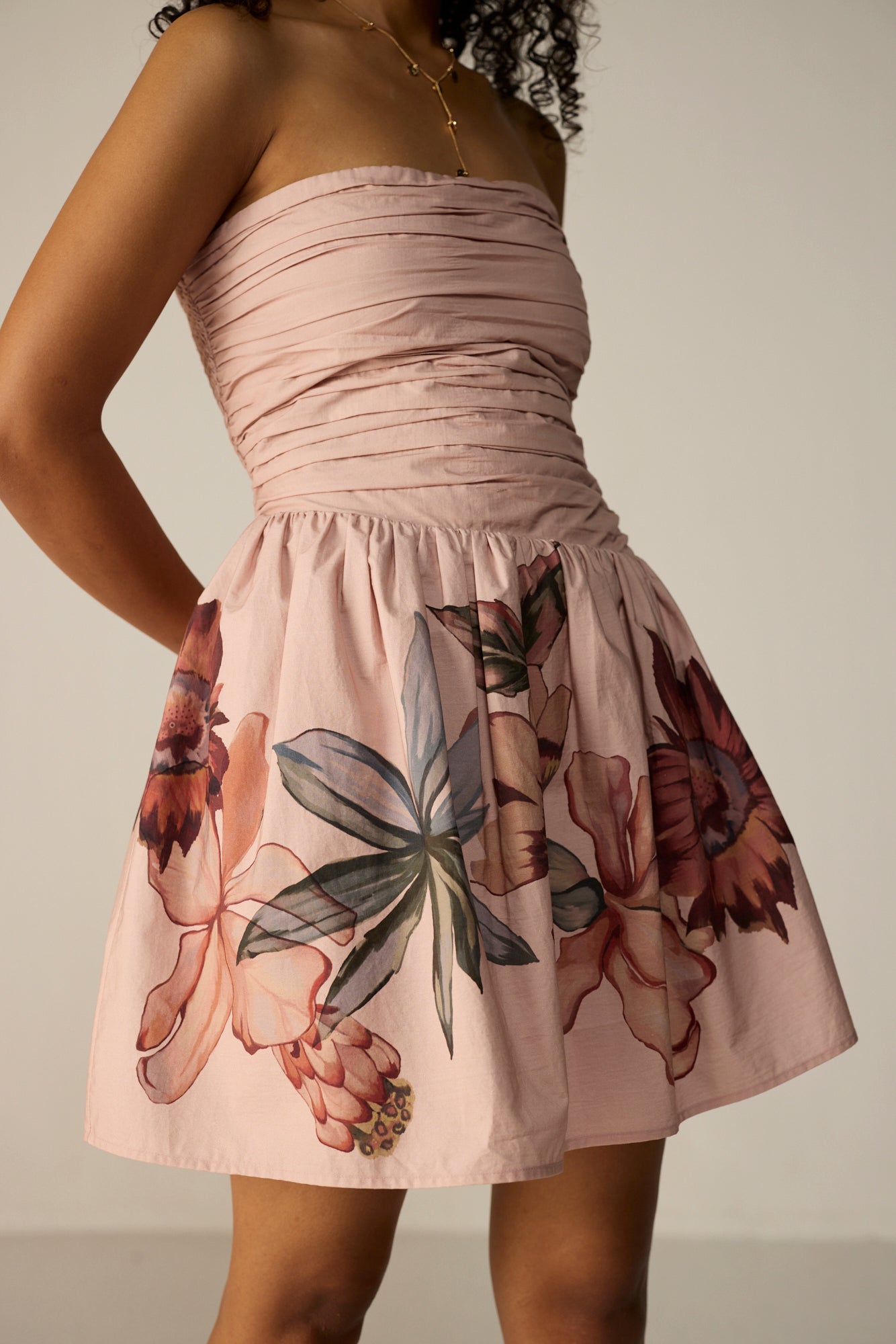 Evara Mini Dress - Blush Meadow