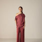 Freya Top Co-ord Set - Orbit Berry